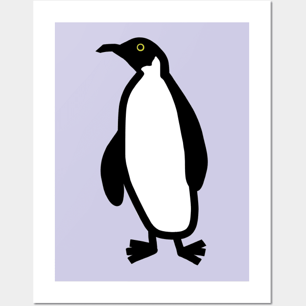 Cute Animals Penguin Doodle Wall Art by ellenhenryart